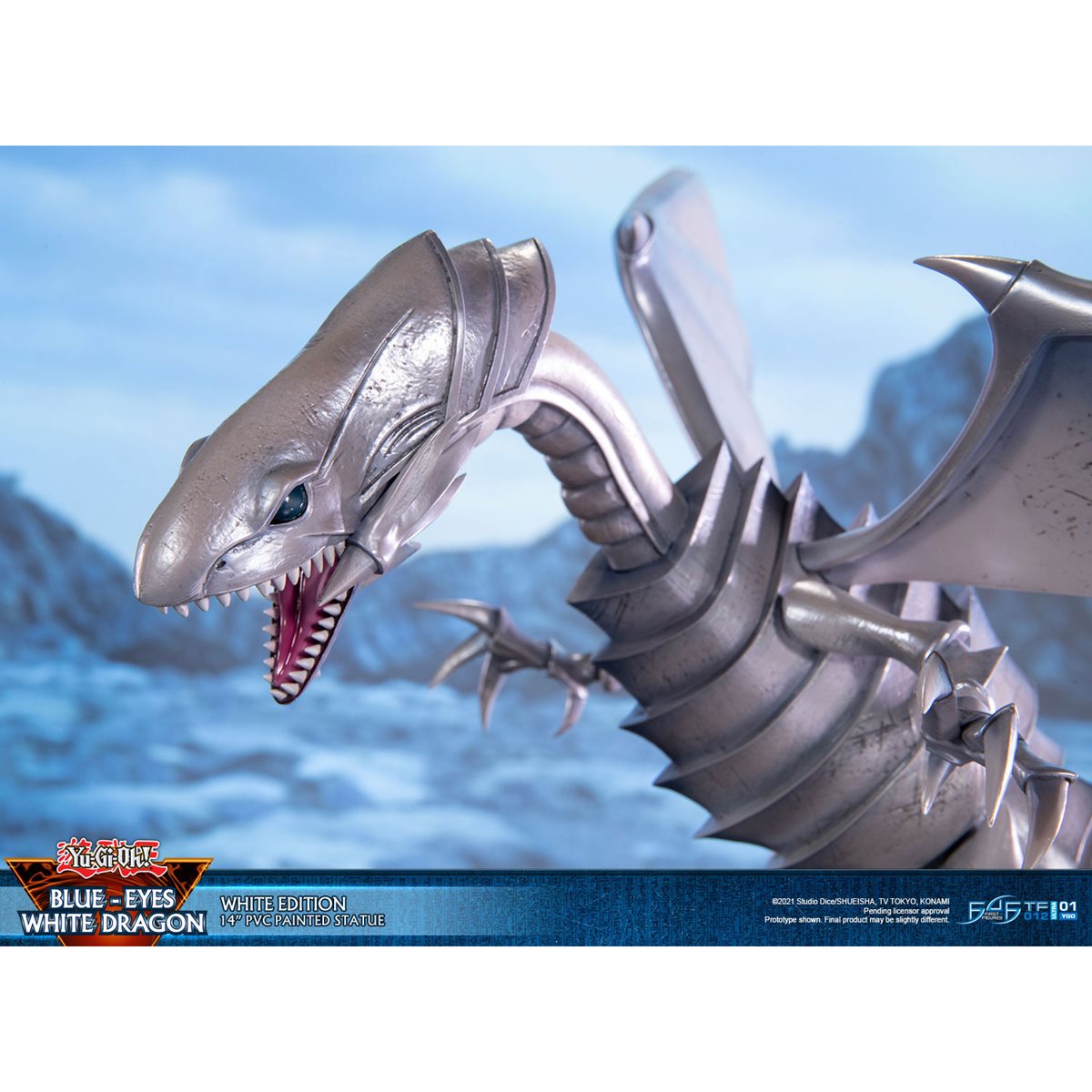Yu-Gi-Oh! Blue-Eyes White Dragon 14-Inch White Statue