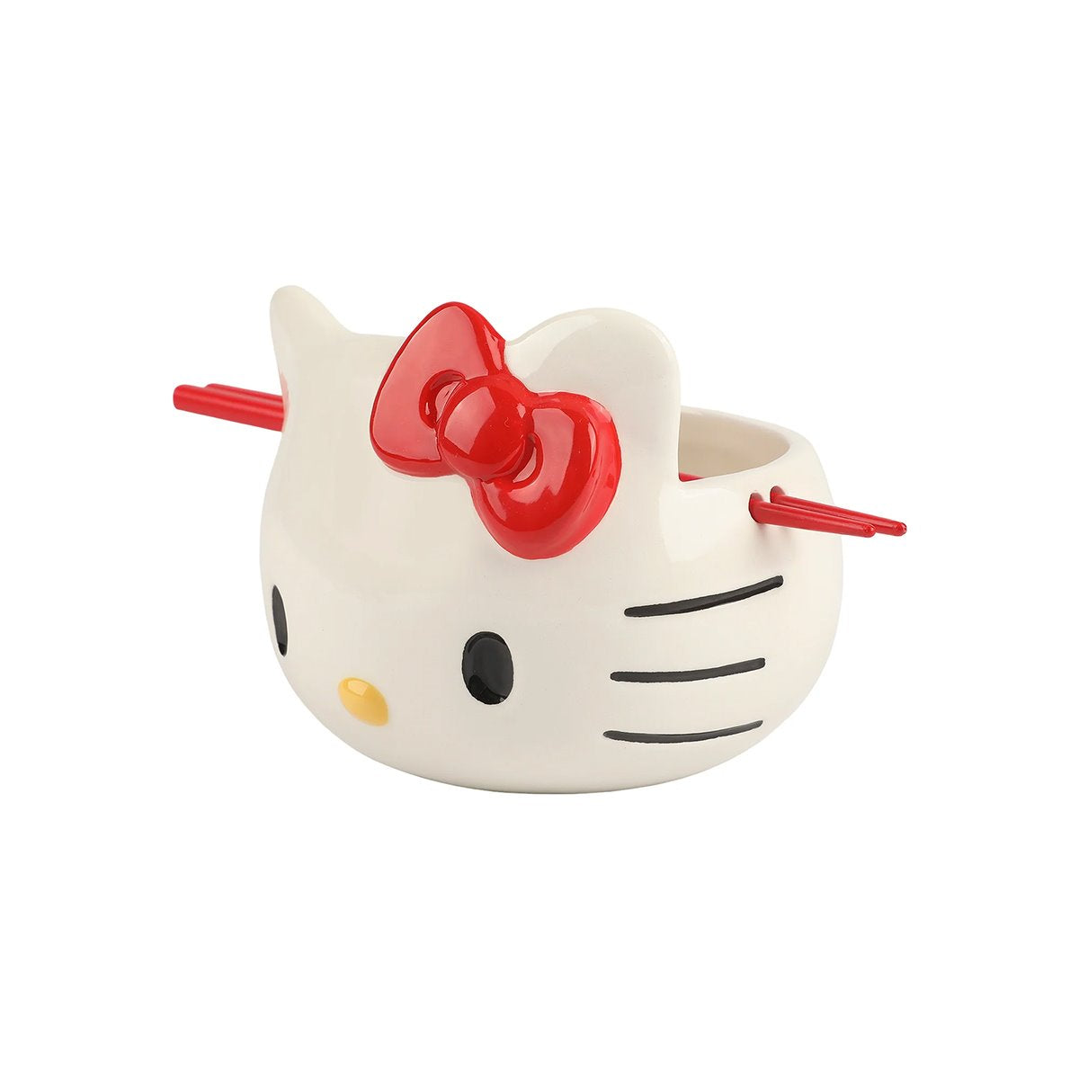 Hello Kitty Ceramic Ramen Bowl with Chopsticks