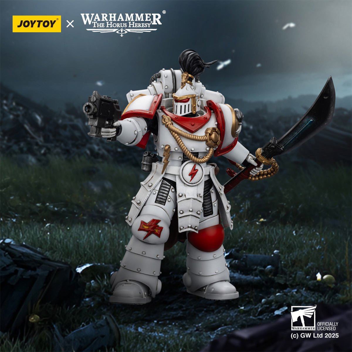 Joy Toy Warhammer The Horus Heresy White Scars Legion Praetor 1:18 Scale Action Figure