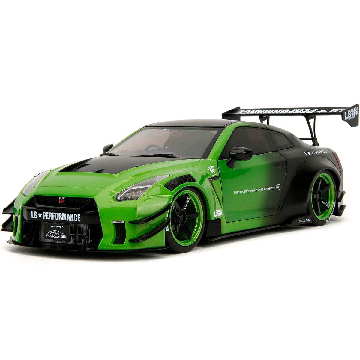 Pink Slips Wave 1 Nissan GT-R R35 with Liberty Walk Body Kit 1:18 Scale Die-Cast Metal Vehicle
