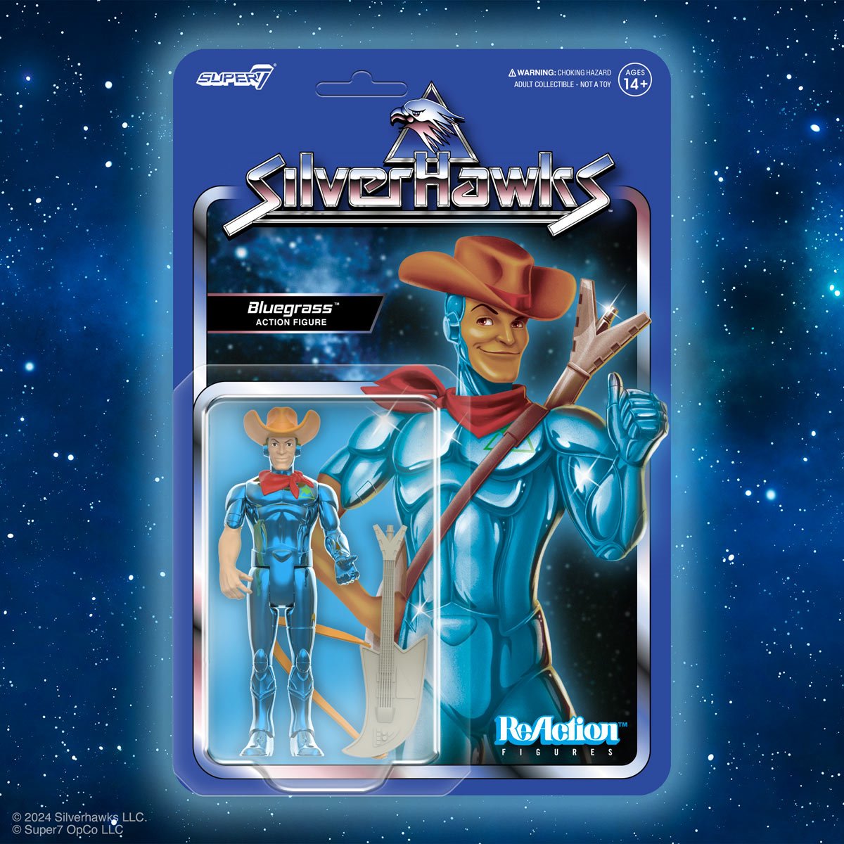 SilverHawks Bluegrass (Toy Version) 3 3/4-Inch ReAction Figure