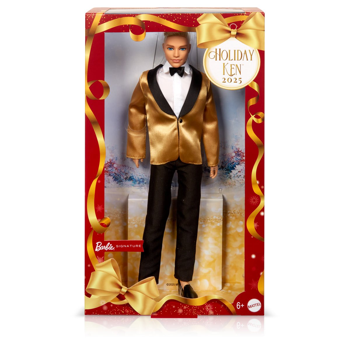 Barbie 2025 Holiday Ken Doll with Blonde Hair