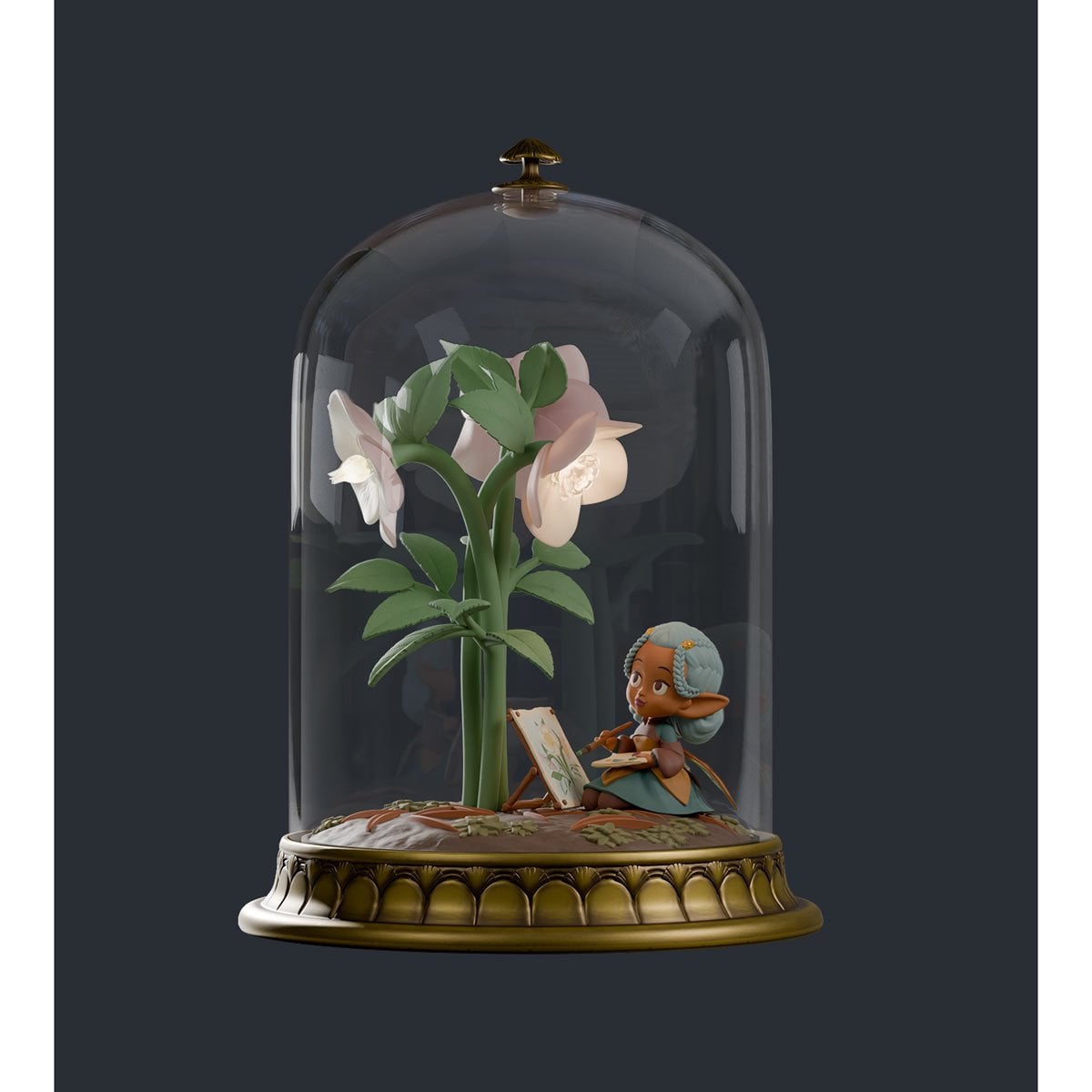Cloche Fairies Hellie 8-Inch Light-Up Statue