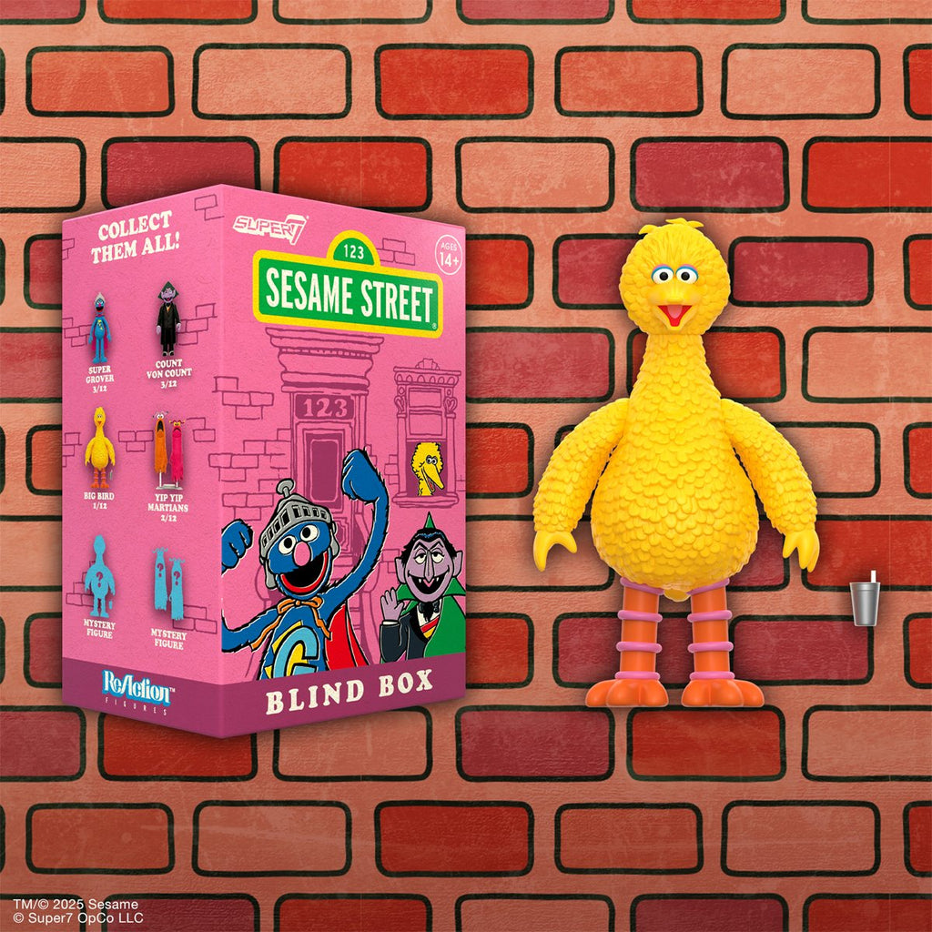 Sesame Street Blind Box Wave 2 3 3/4-Inch ReAction Figure (Single)