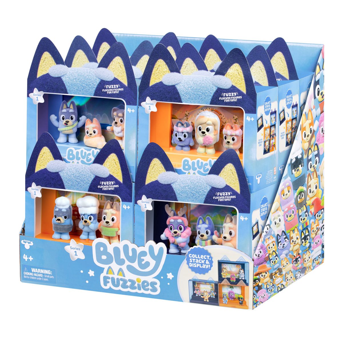 Bluey Fuzzies Series 14 Episode Mini-Figure Display Pack Case of 12
