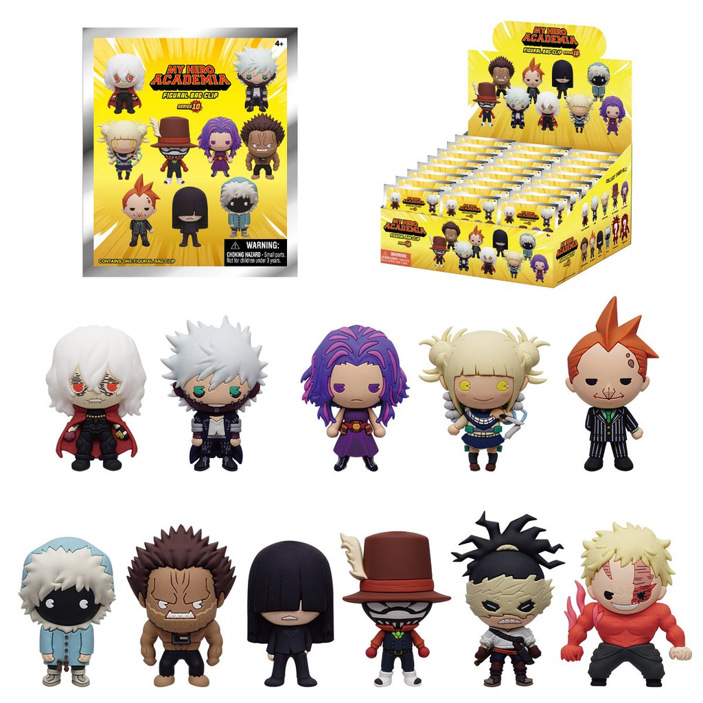 My Hero Academia Series 10 3D Foam Bag Clip Display Case of 24