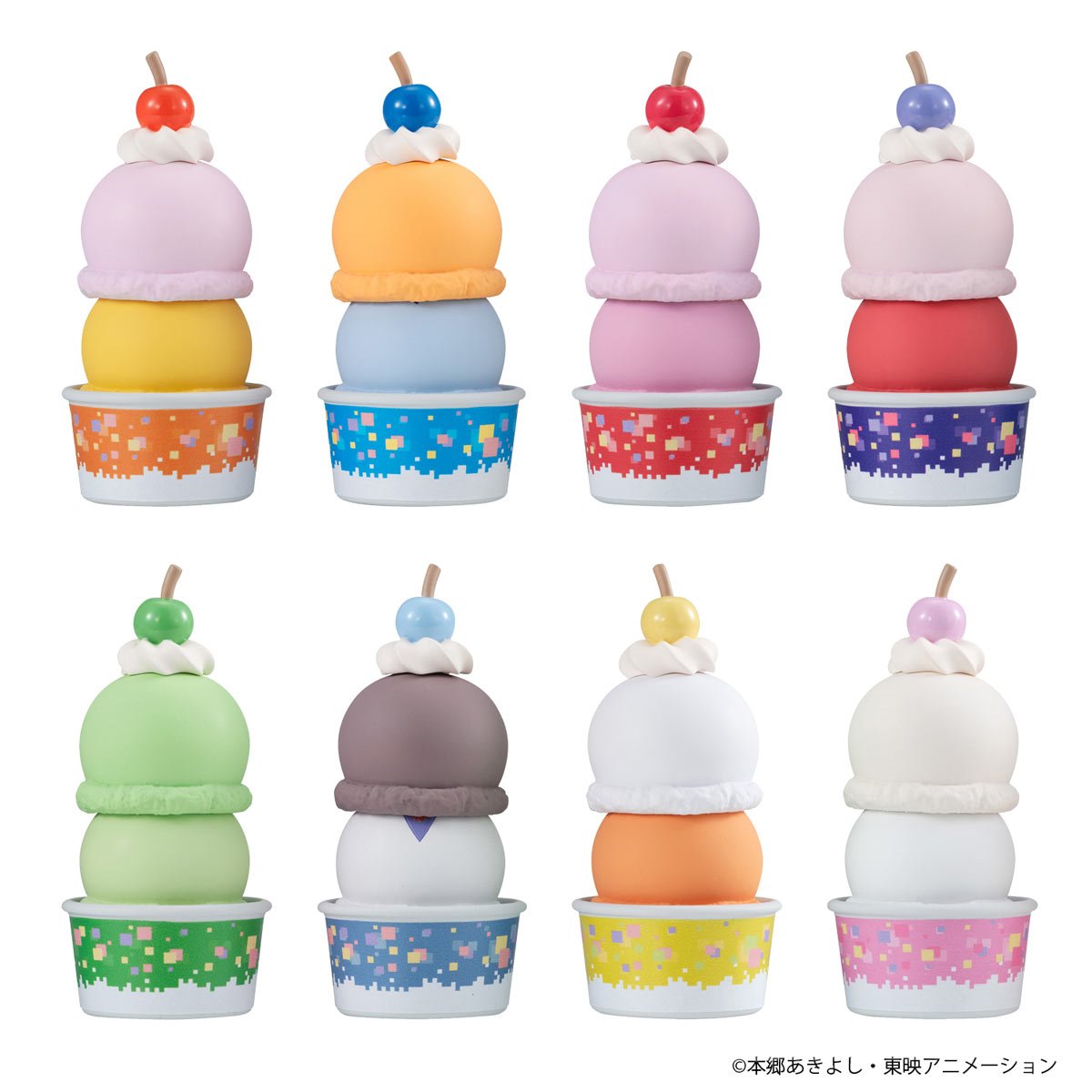 Digimon Adventure Stack Up and Change Tsumichen Mini-Figure Case of 8