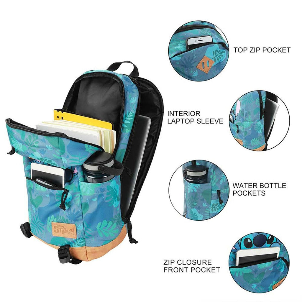 Lilo & Stitch Stitch Tropical Hooded Backpack
