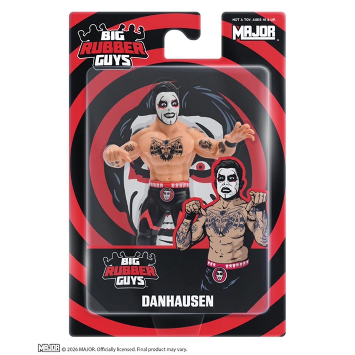 Major Big Rubber Guys Danhausen Posed Figure