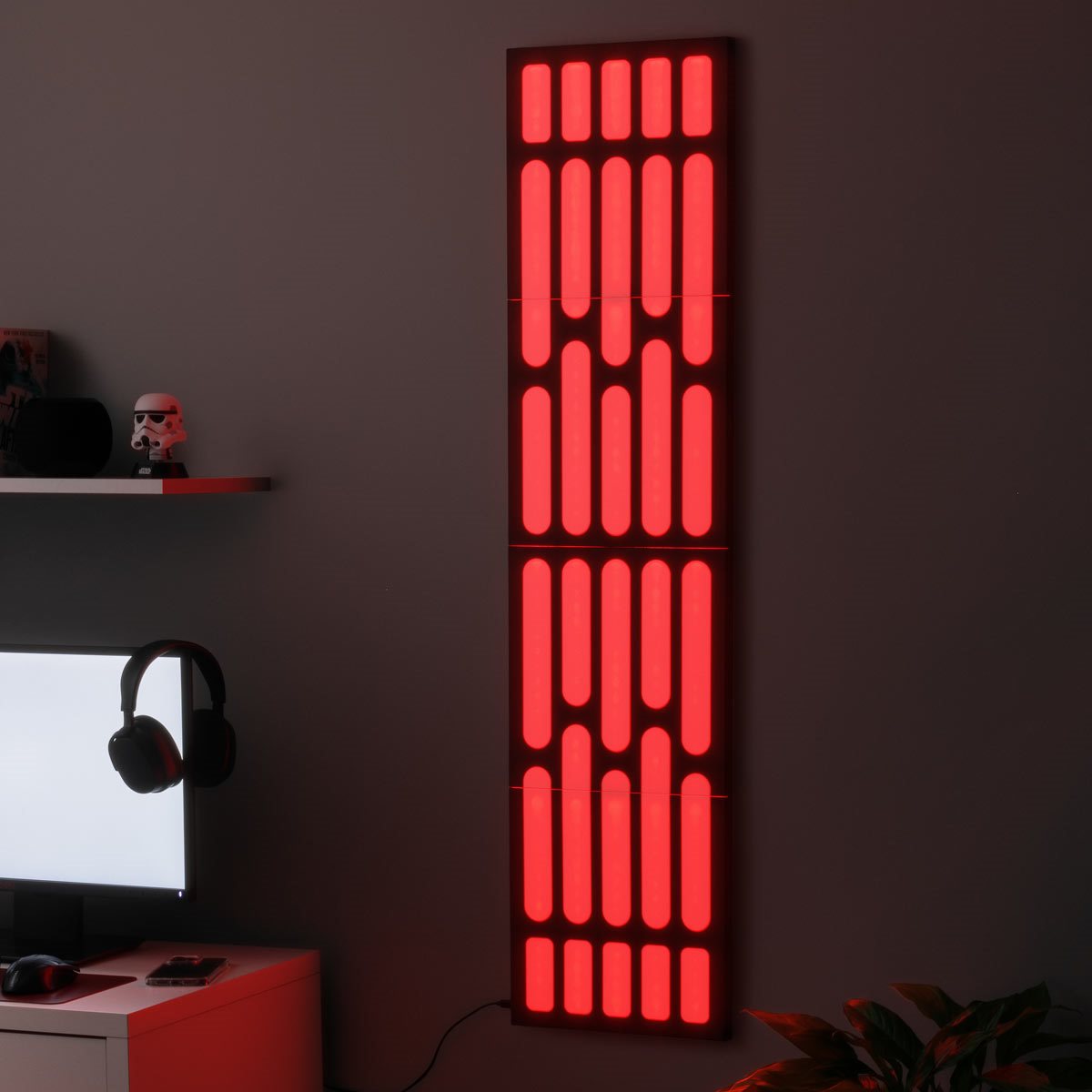 Star Wars Death Star Wall Panel Light with Color Change and Music Reactive Modes
