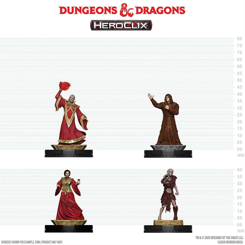 Dungeons & Dragons HeroClix 400: Red Wizards of Thay Mini-Figure 4-Pack
