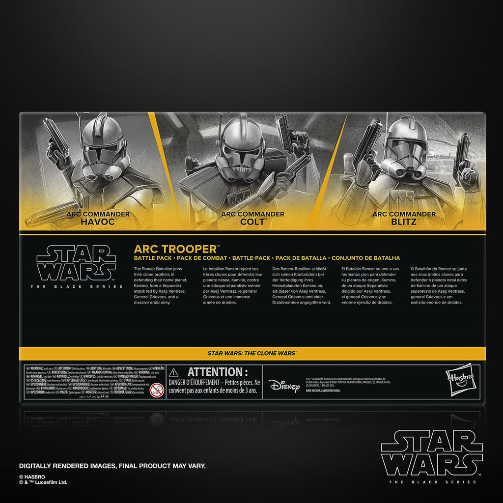 Star Wars The Black Series ARC Trooper Battle Pack Havoc, Colt, Blitz 6-Inch Action Figure