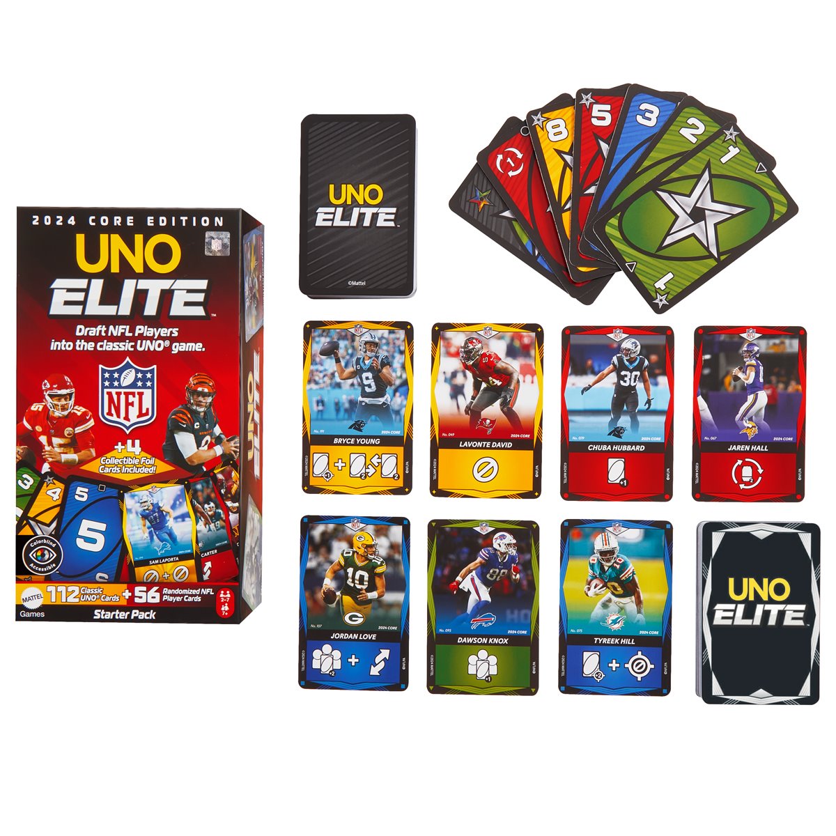 UNO Elite NFL 2024 Core Edition Card Game