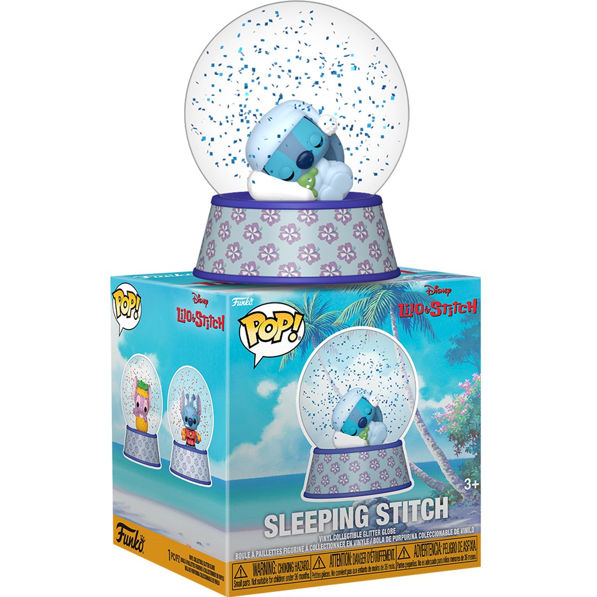 Lilo & Stitch Mini Glitter Globe Display Case of 12