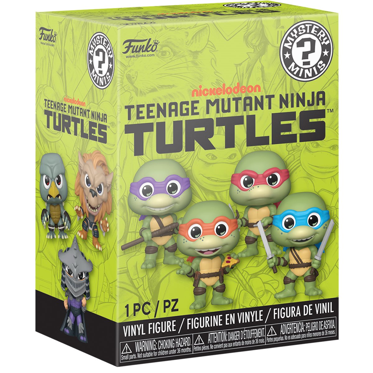 Teenage Mutant Ninja Turtles II: The Secret of the Ooze Mystery Minis Mini-Figure Wave 2 Display Case of 12