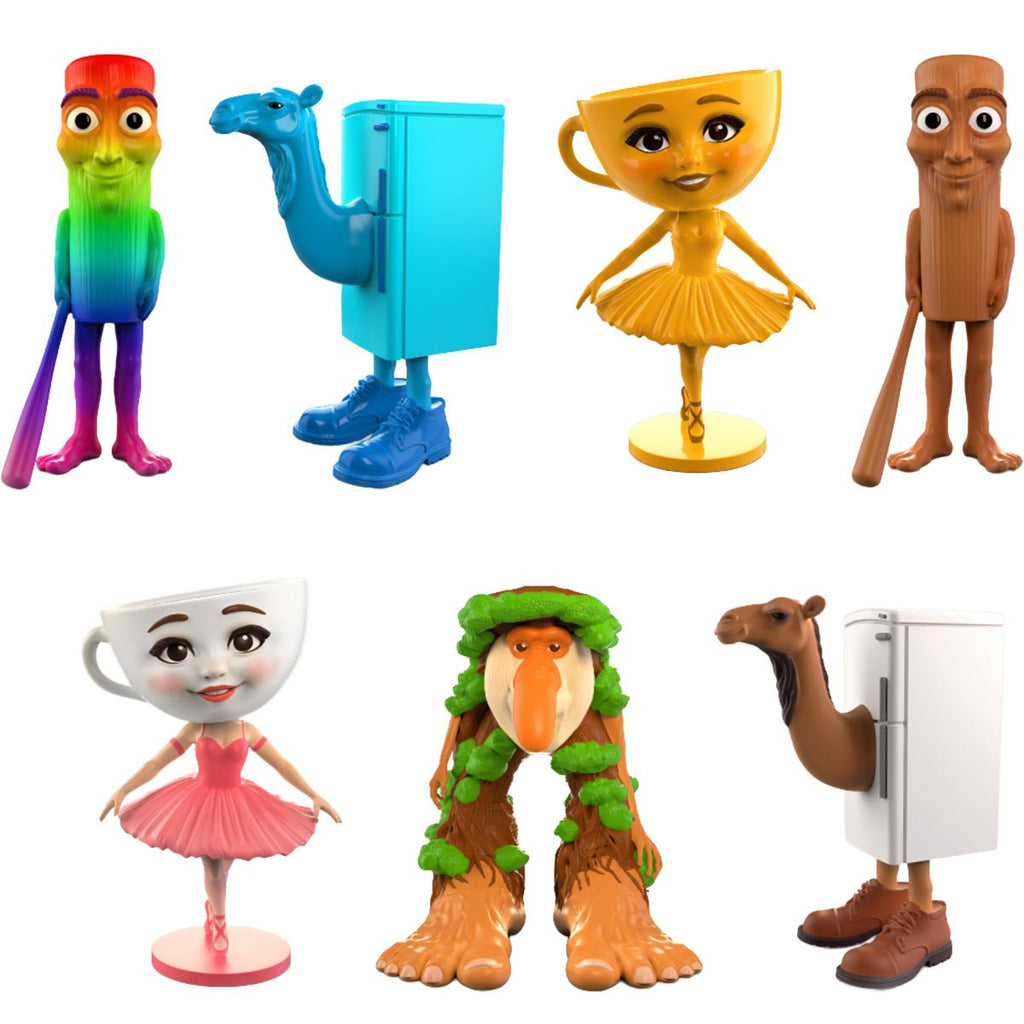 Brainrot Factory PVC Blind Box Mini-Figures Display of 8