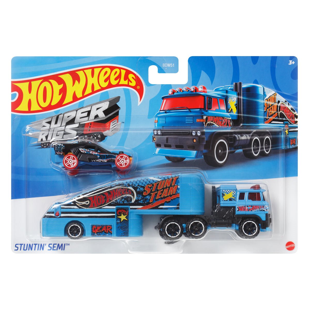Hot Wheels Super Hauling Rig and Car 2026 Mix 3 Case of 6