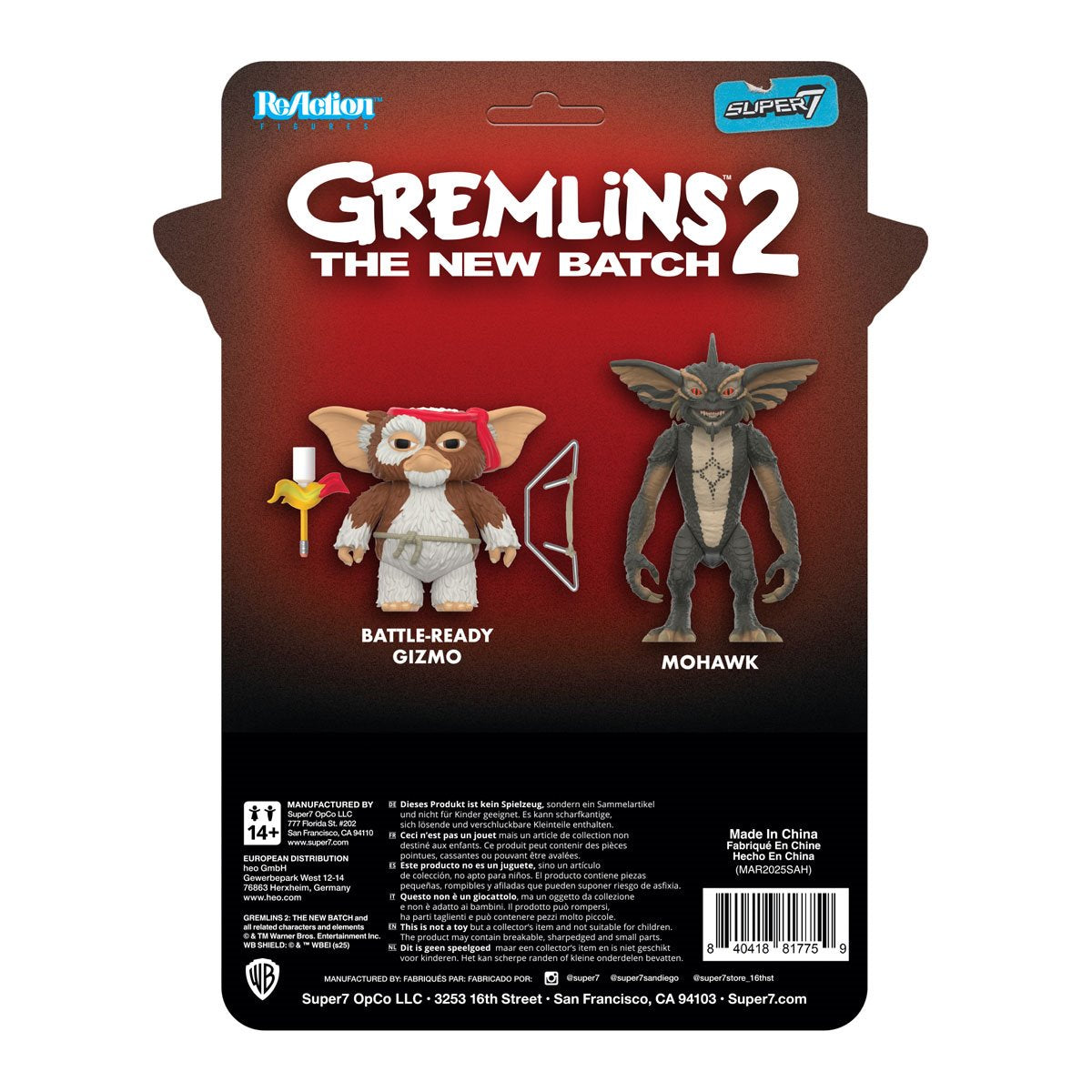 Gremlins 2 Mohawk (Character Card) 3 3/4-Inch ReAction Figure