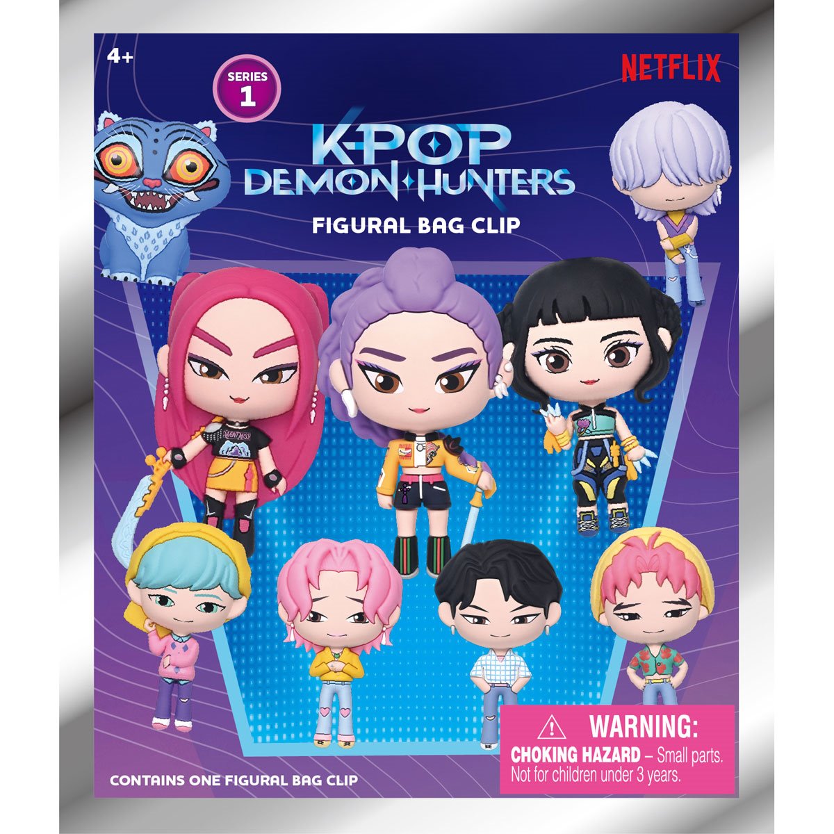 KPop Demon Hunters 3D Foam Bag Clip Random 6-Pack