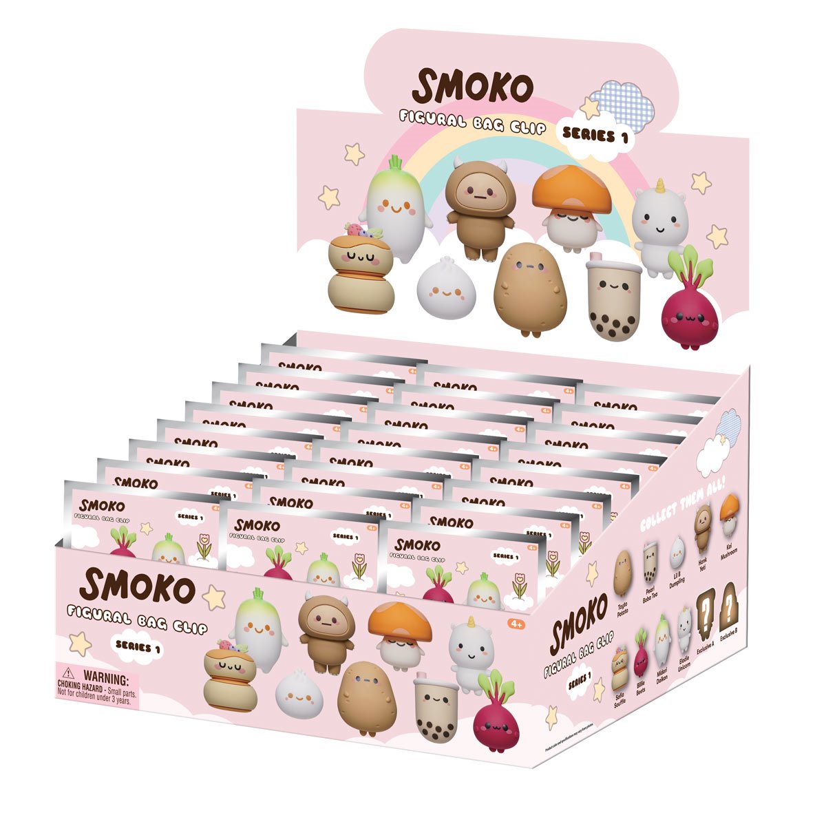 Smoko Series 1 3D Foam Bag Clip Random 6-Pack