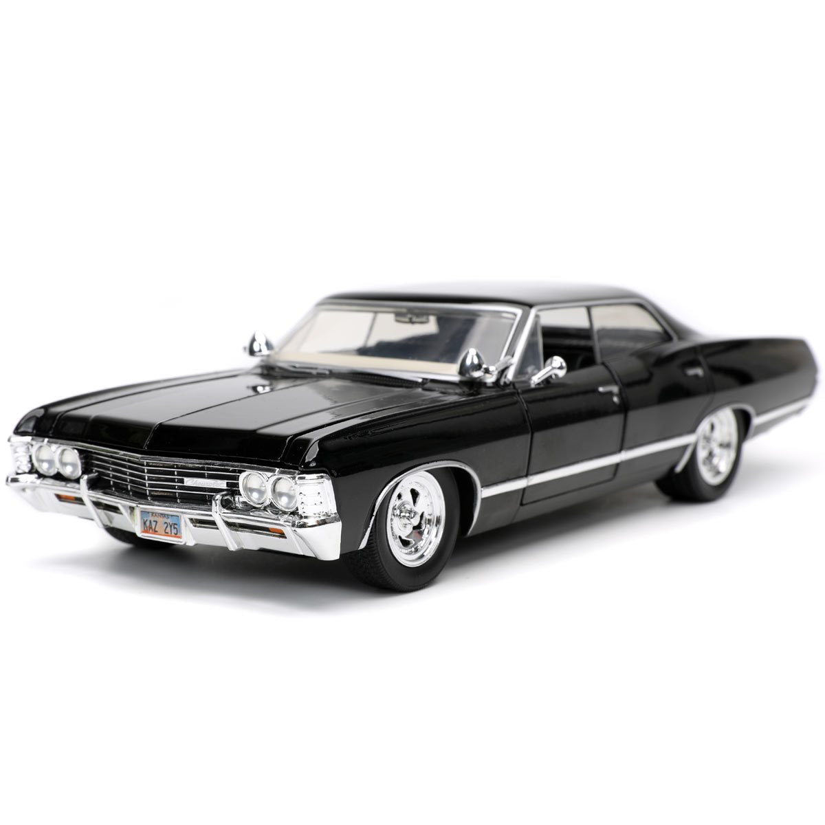 Hollywood Rides Supernatural Dean Winchester 1967 Impala SS Sport Sedan 1:24 Scale Die-Cast Metal Vehicle with Figure