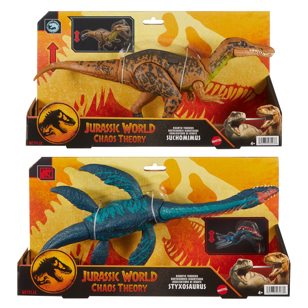 Jurassic World Gigantic Trackers Action Figure Case of 2