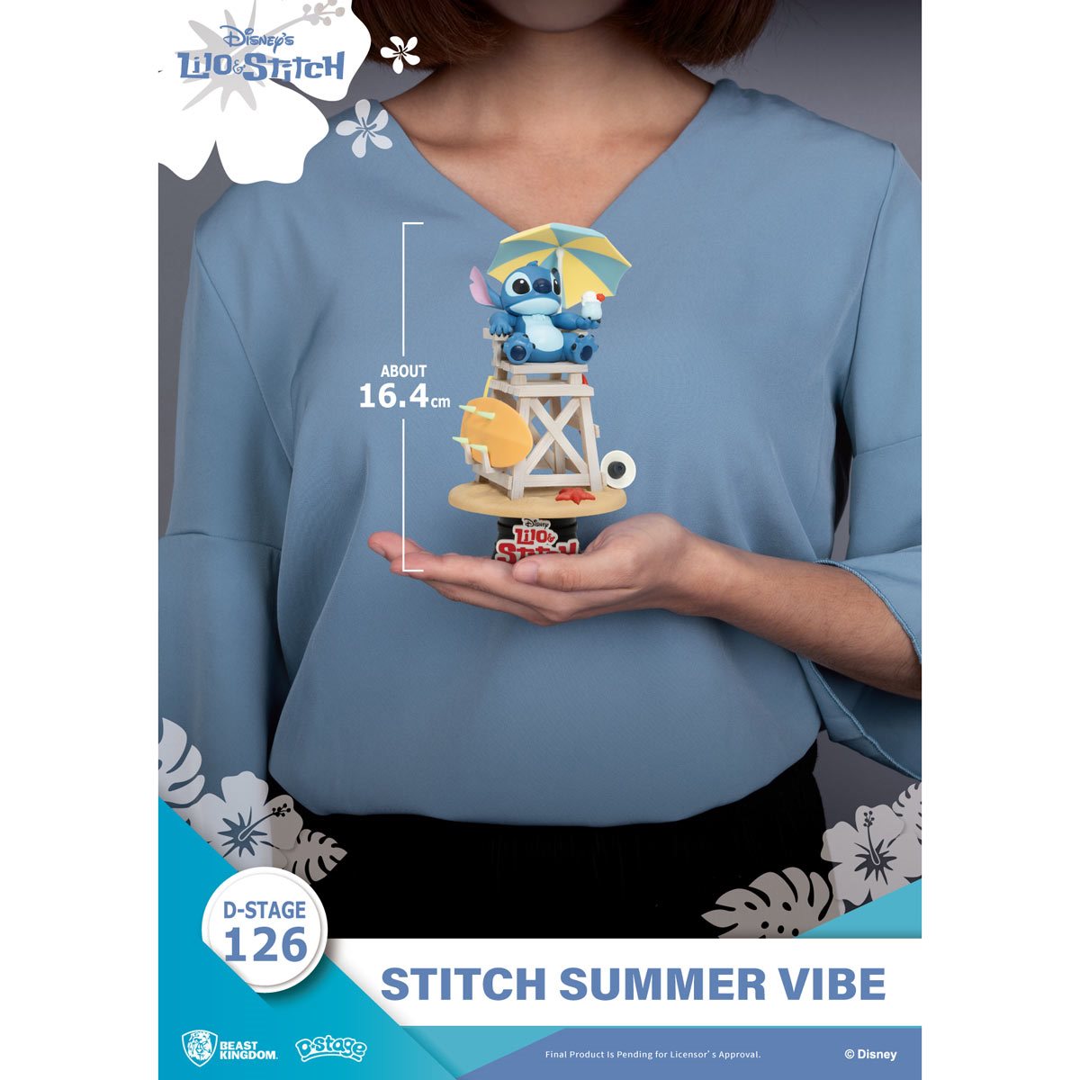 Lilo and Stitch Summer Vibes DS-126 D-Stage Statue
