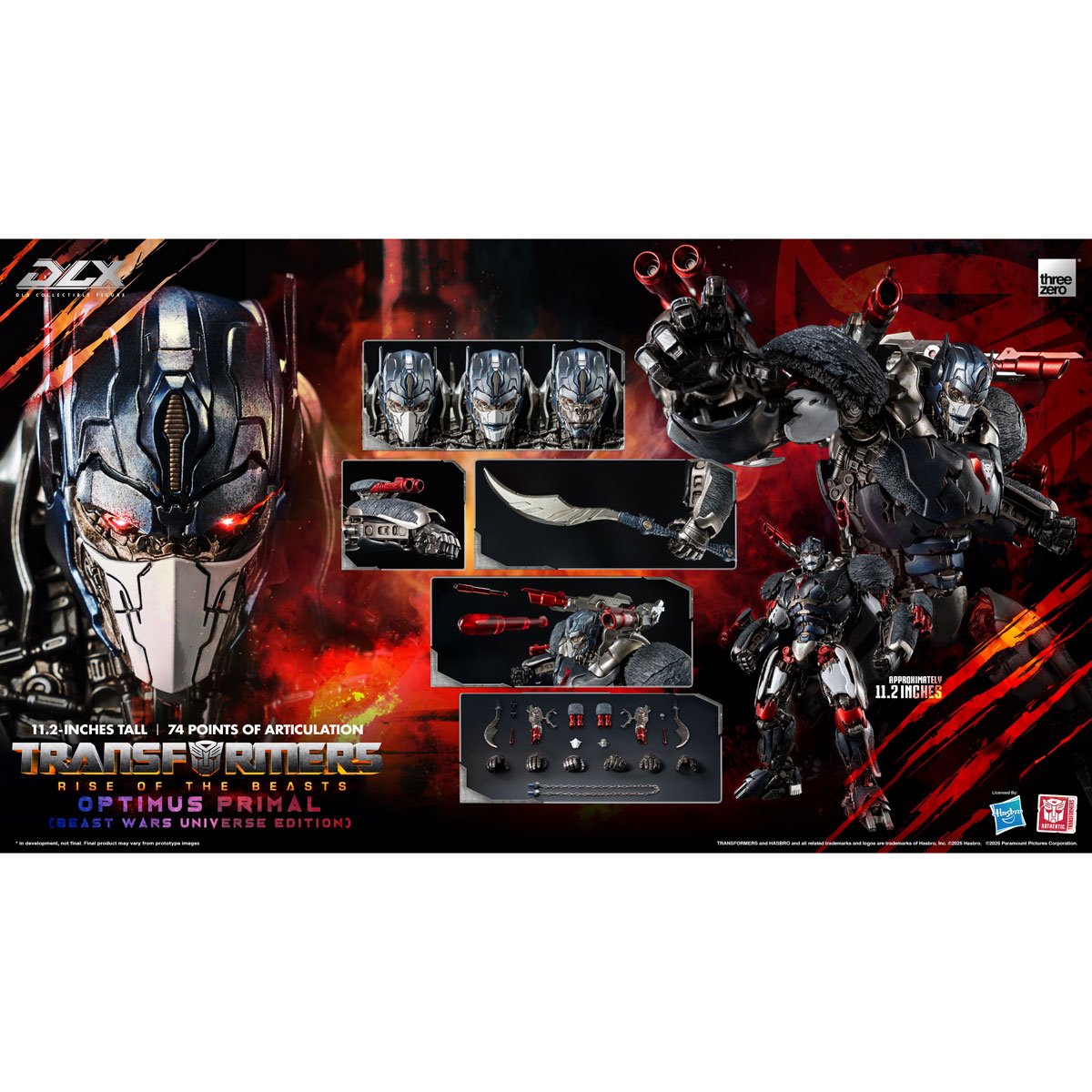 Transformers: Rise of the Beasts Optimus Primal Beast Wars Universe Edition DLX Action Figure