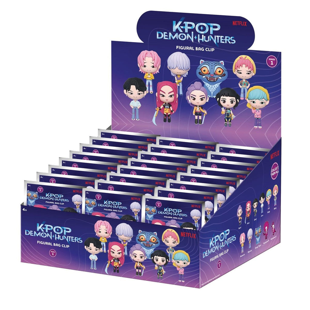 KPop Demon Hunters 3D Foam Bag Clip Random 6-Pack