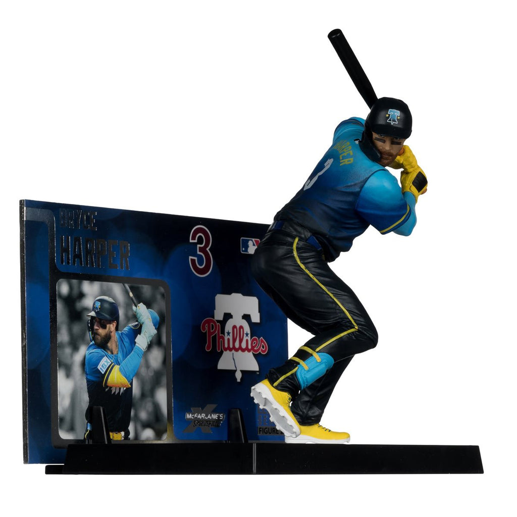 MLB SportsPicks Philadelphia Phillies City Connect Jersey Bryce Harper 7-Inch Posed Figure