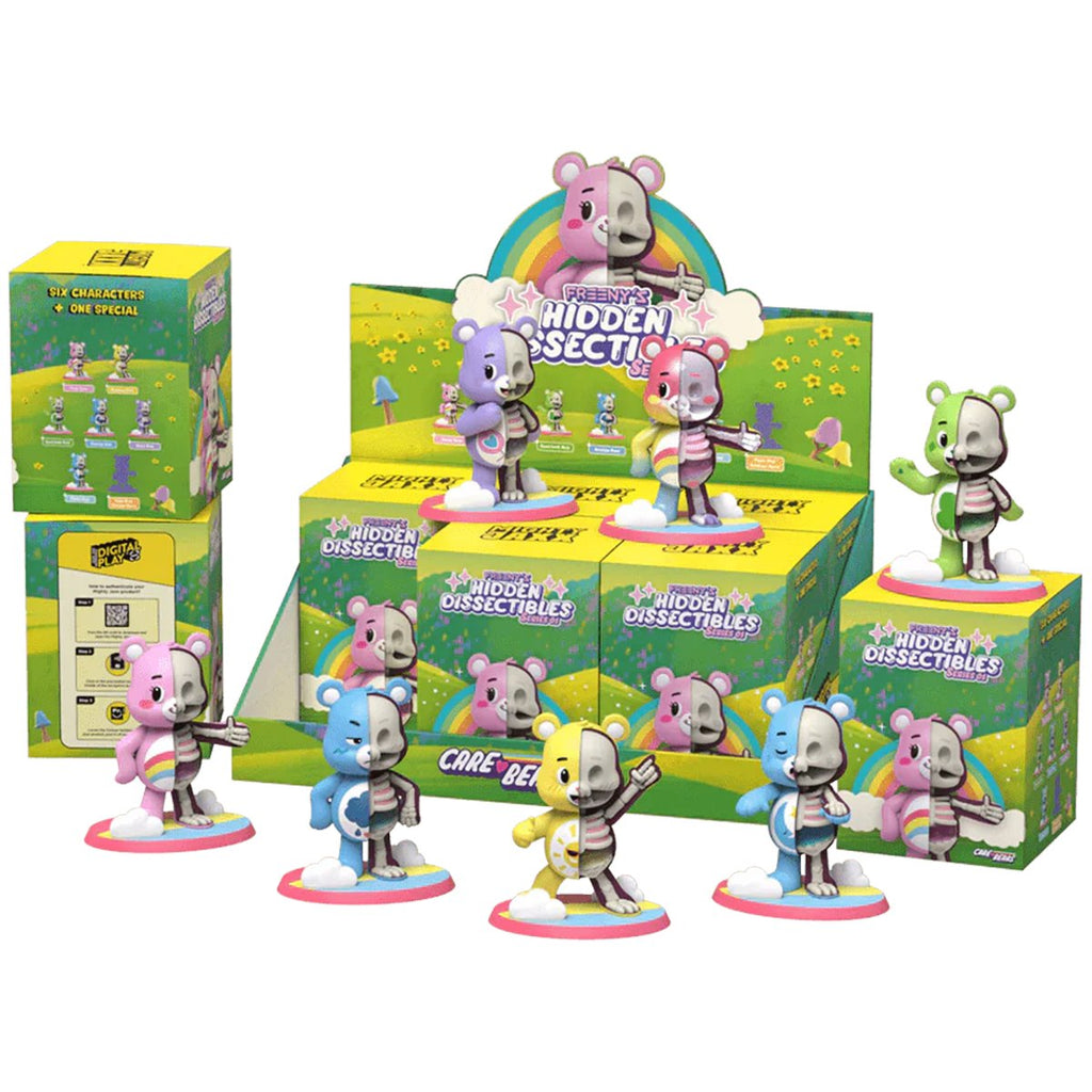 Care Bears Freeny's Hidden Dissectibles Mini-Figure Display Tray of 6