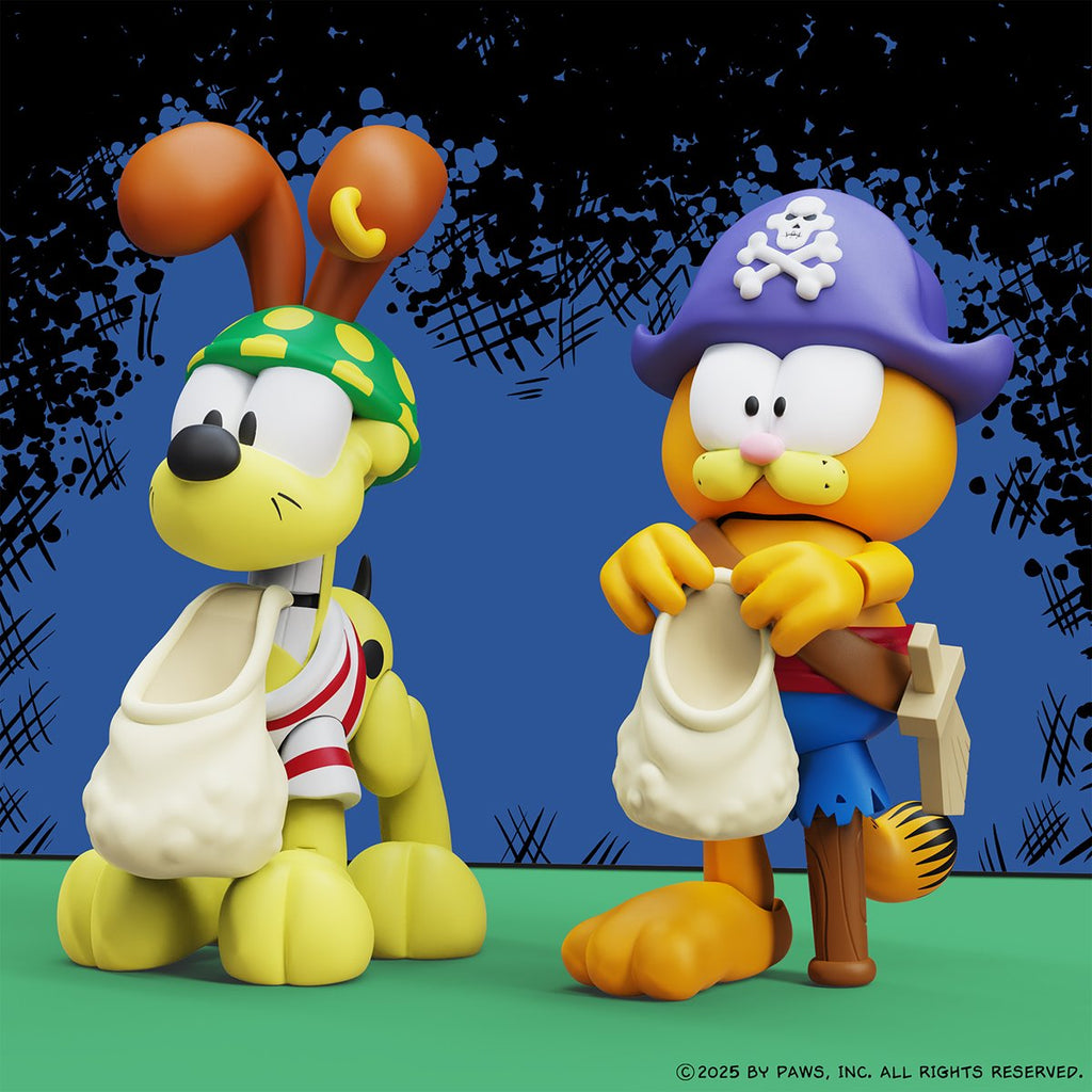 Garfield's Halloween Adventure Pirate Garfield and Pirate Odie Action Figure 2-Pack