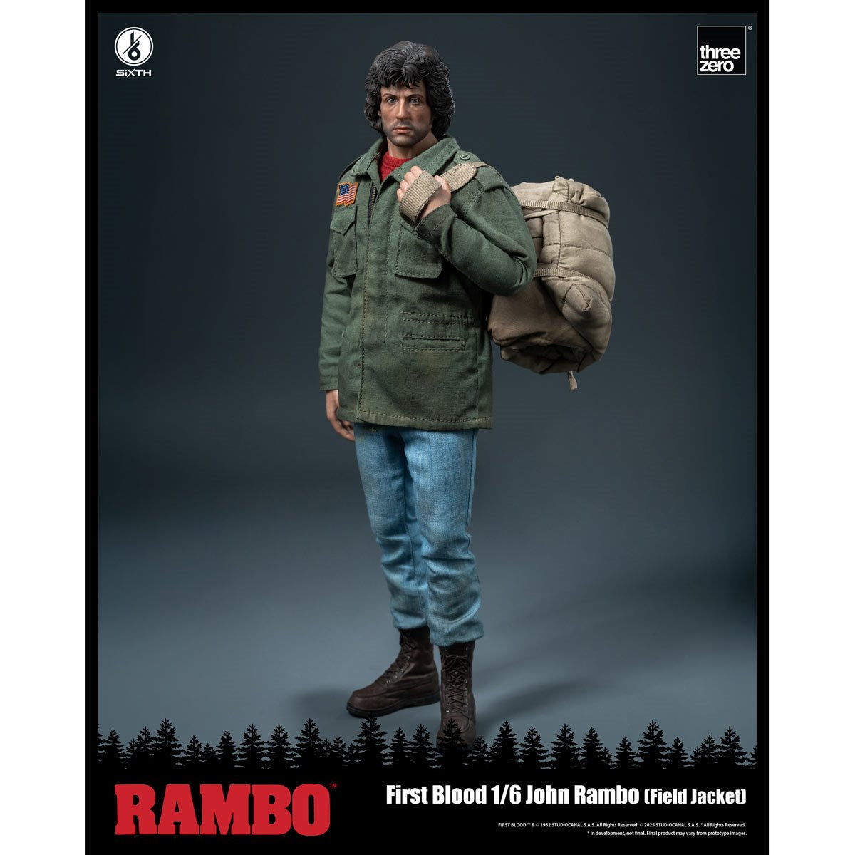 Rambo: First Blood John Rambo Field Jacket 1:6 Scale Action Figure