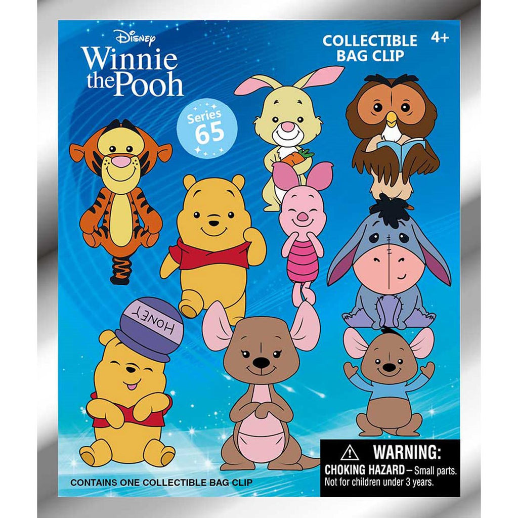 Winnie the Pooh Series 2 3D Foam Bag Clip Display Case of 24