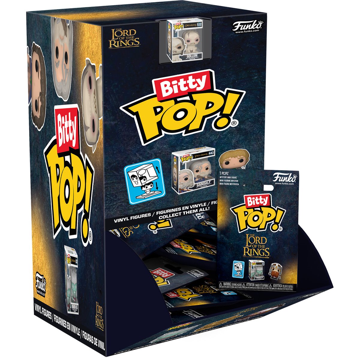 The Lord of the Rings Funko Bitty Pop! Singles Display Case of 32