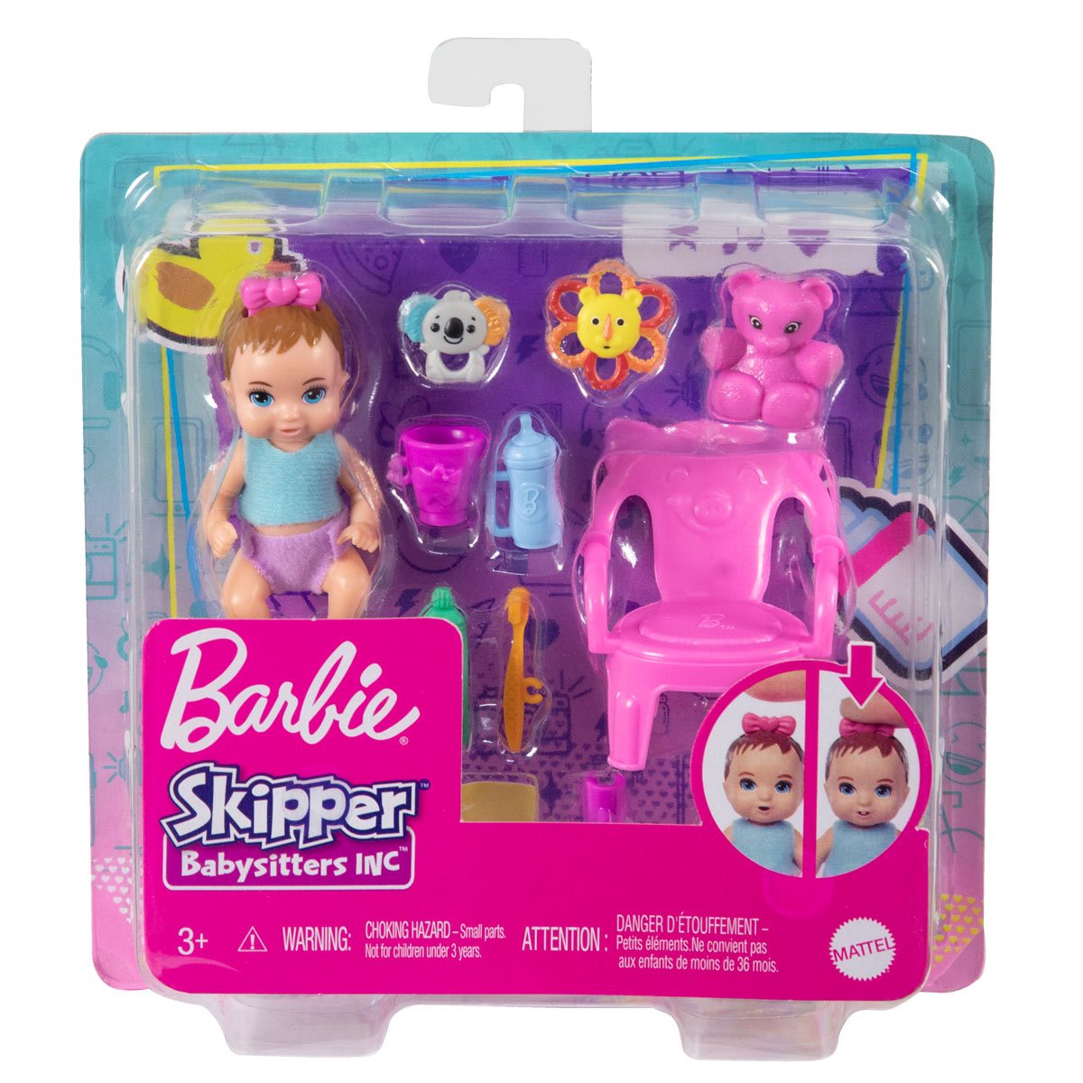Barbie Skipper Babysitters Inc Accessories and Doll