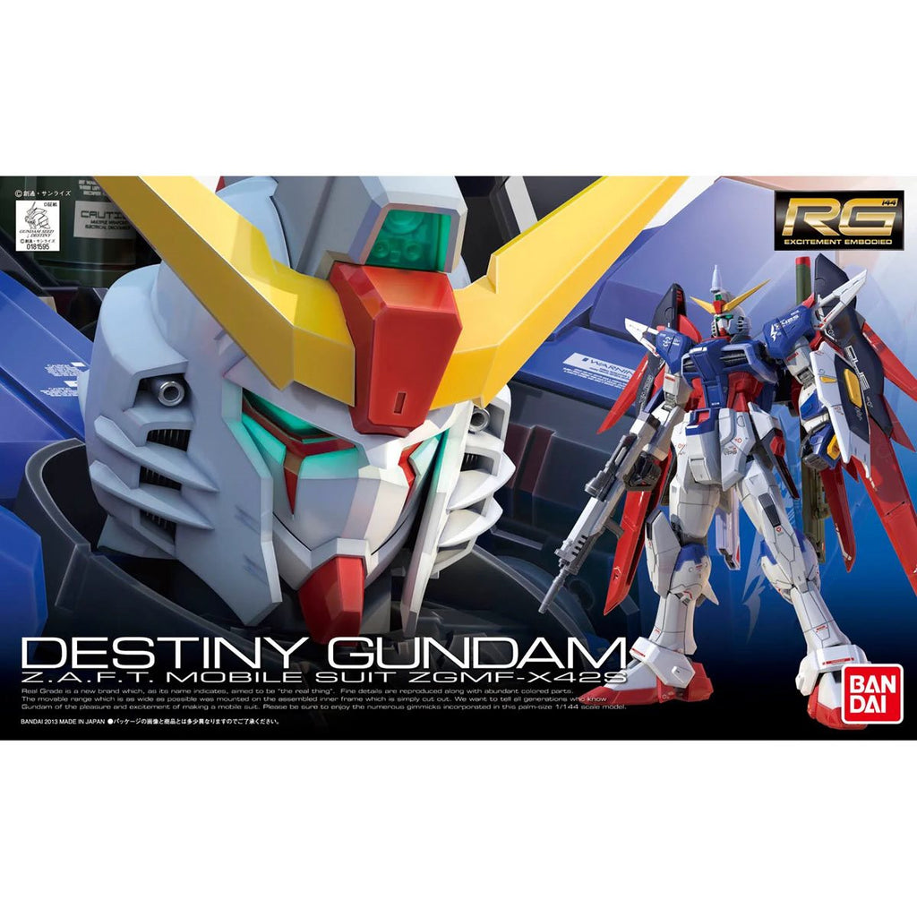 Mobile Suit Gundam Seed Destiny Gundam Real Grade 1:144 Scale Model Kit