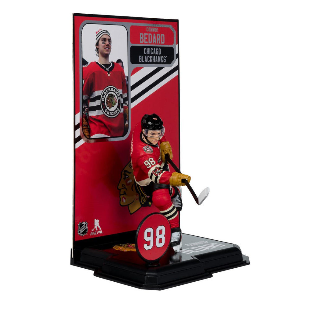 NHL SportsPicks Chicago Blackhawks Connor Bedard Winter Classic Jersey 7-Inch Posed Figure