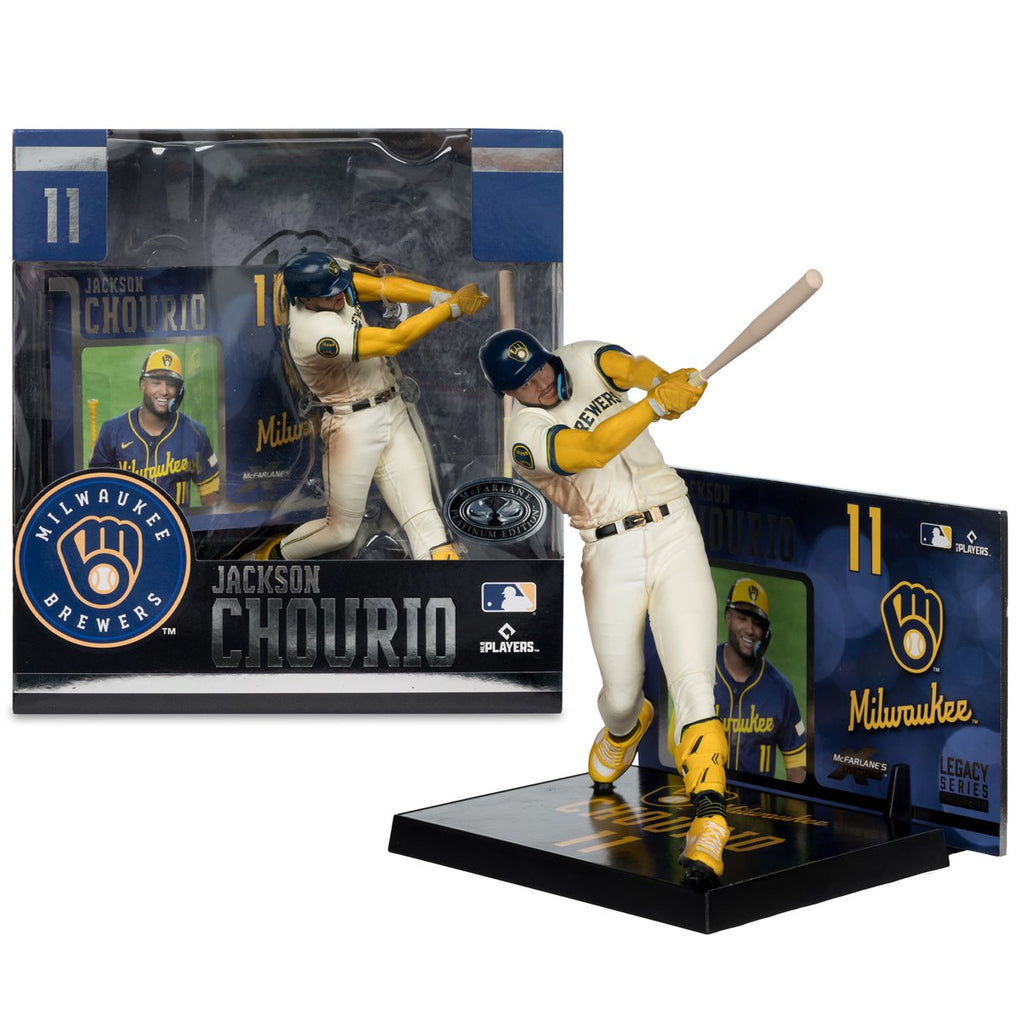 MLB SportsPicks Milwaukee Brewers Jackson Chourio 7-Inch Posed Figure