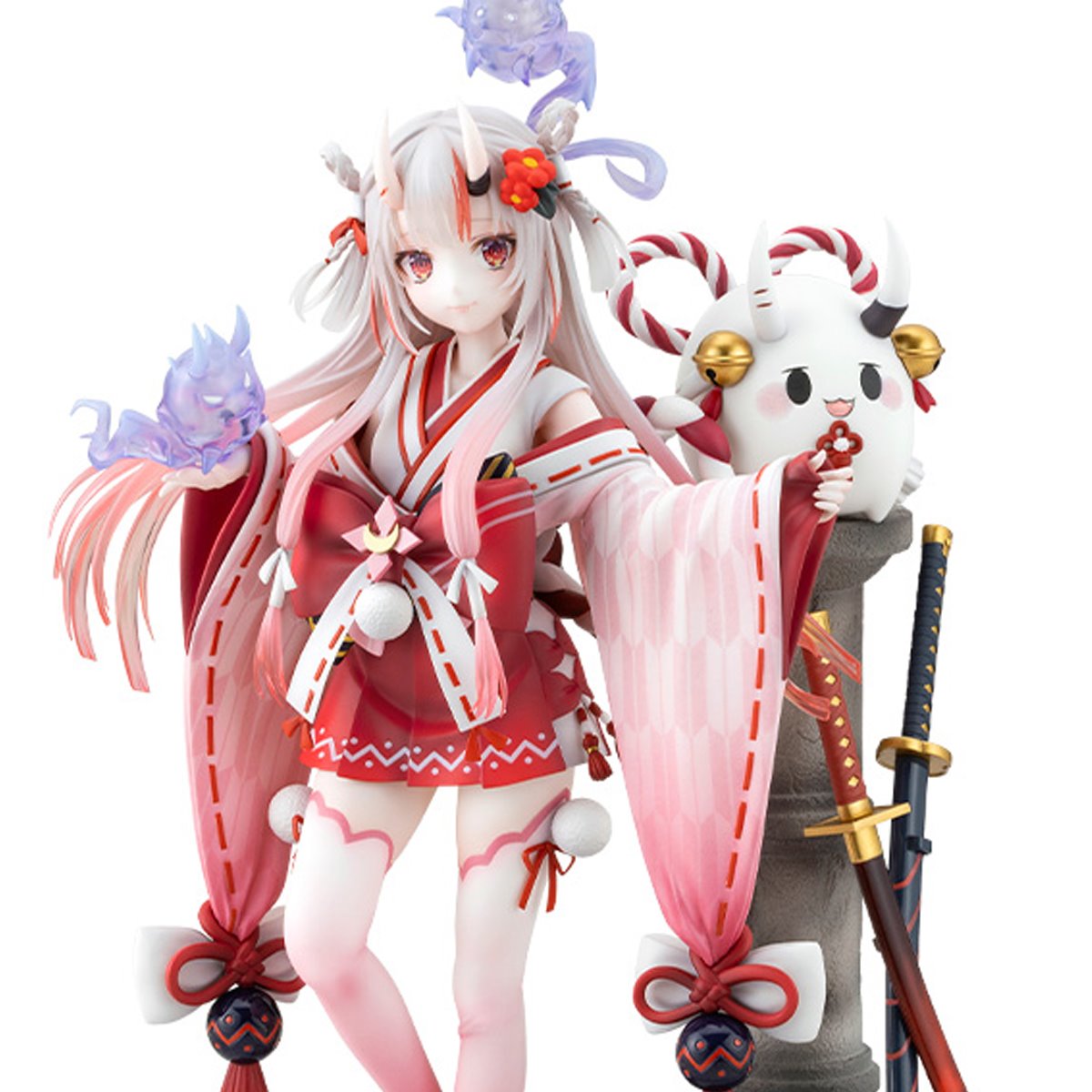 Hololive Production Nakiri Ayame Shrine Maiden Fortune Outfit Version 1:7 Scale Statue