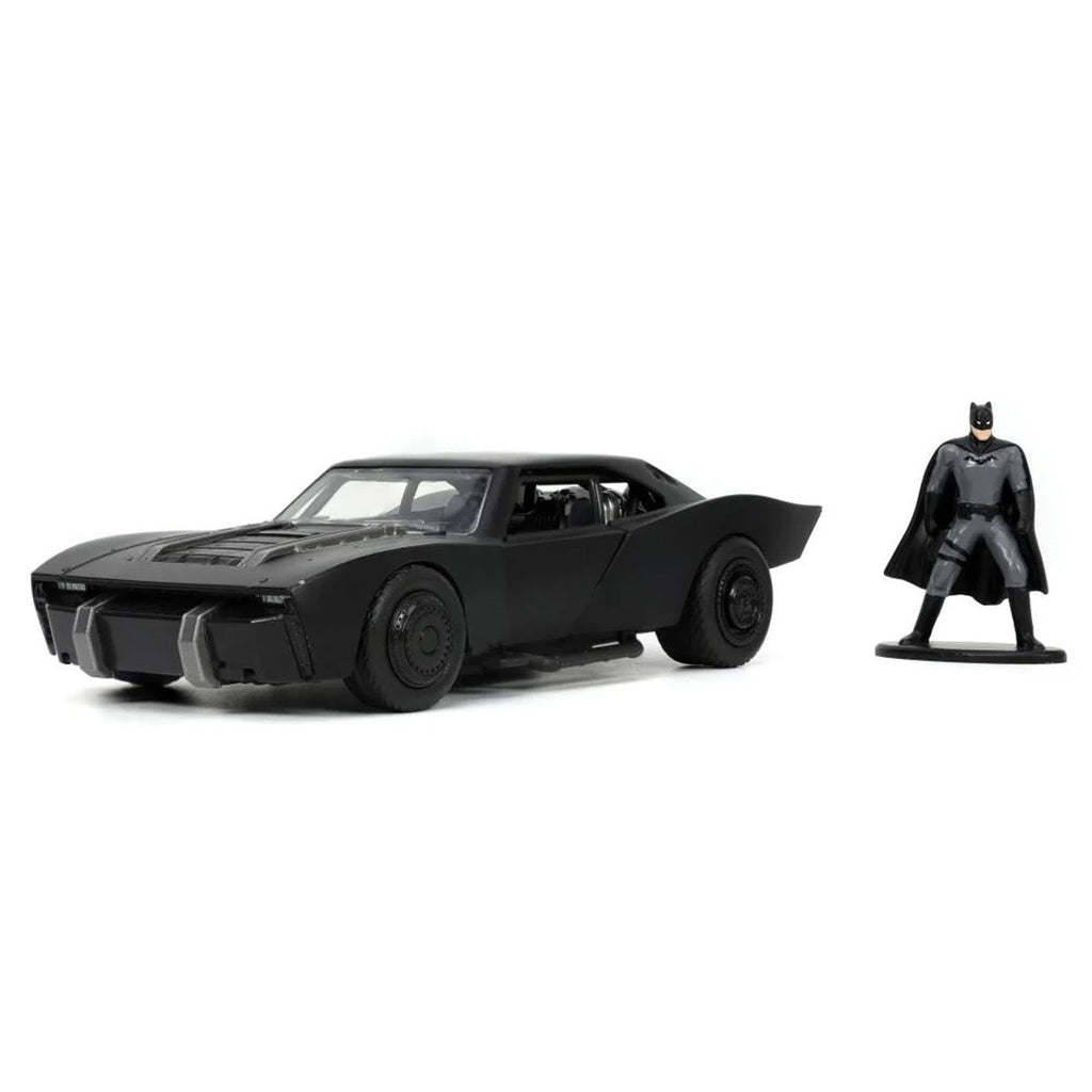 The Batman 2021 Batmobile 1:32 Scale Die-Cast Metal Vehicle with Batman Figure