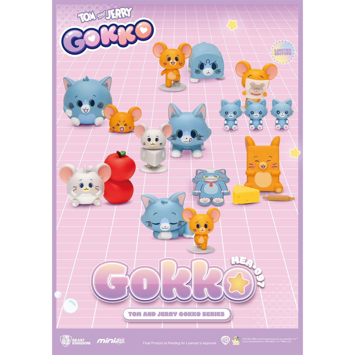 Tom and Jerry Gokko MEA-097 Mini-Figure Blind Box Case of 6
