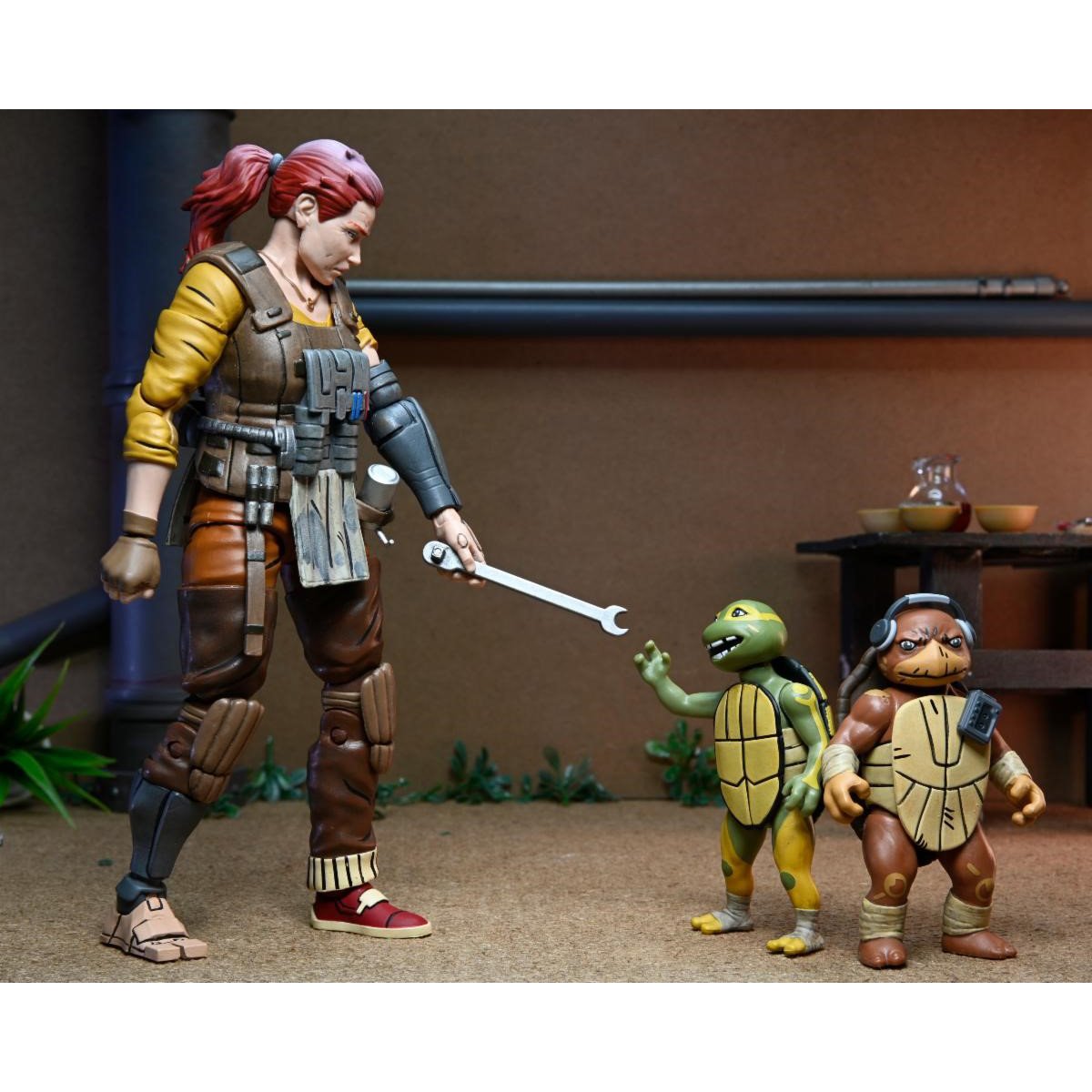 Teenage Mutant Ninja Turtles The Last Ronin The Lost Years Grammy April with Baby Yi & Moja 7-Inch Scale Action Figures