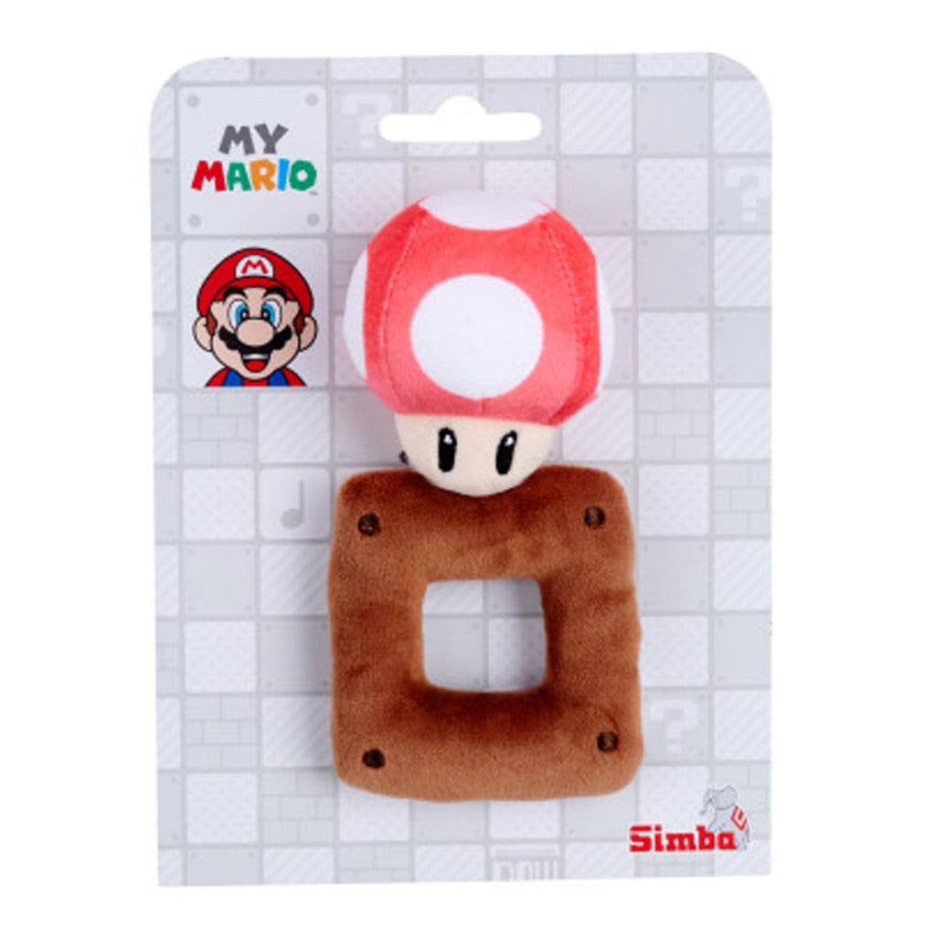 Super Mario Bros. My Mario Mushroom Plush Rattle