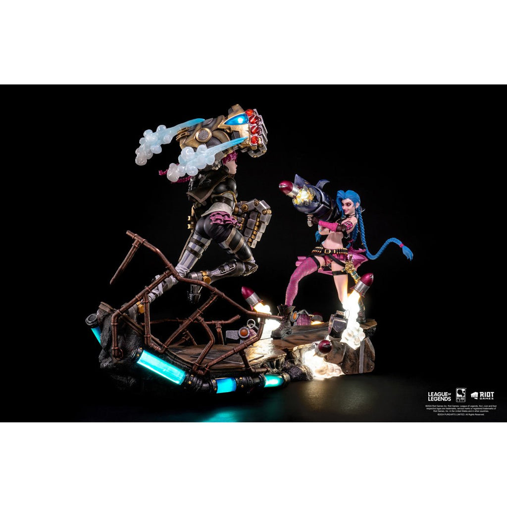 League of Legends Jinx and Vi 1:6 Scale Statue Bundle