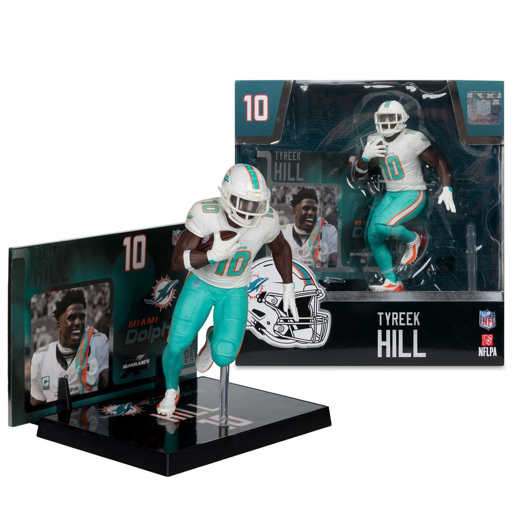 NFL SportsPicks 2025 Miami Dolphins Tyreek Hill Alternate Jersey 7-Inch Scale Posed Figure
