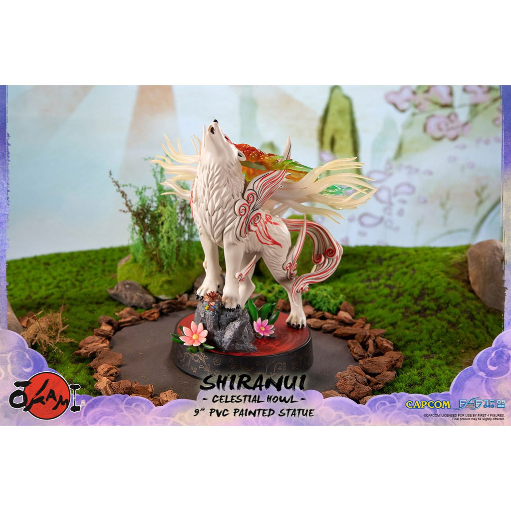 Okami: Shiranui 9-Inch Staute - Celestial Howl Pose