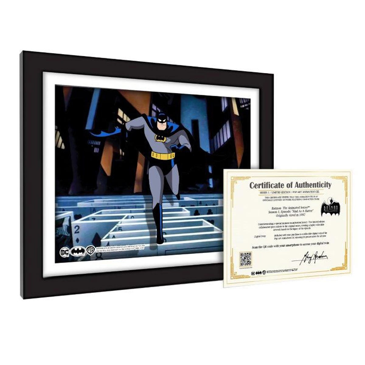 Batman: The Animated Series Mad as a Hatter #1012 Animation Cel Framed Art Print