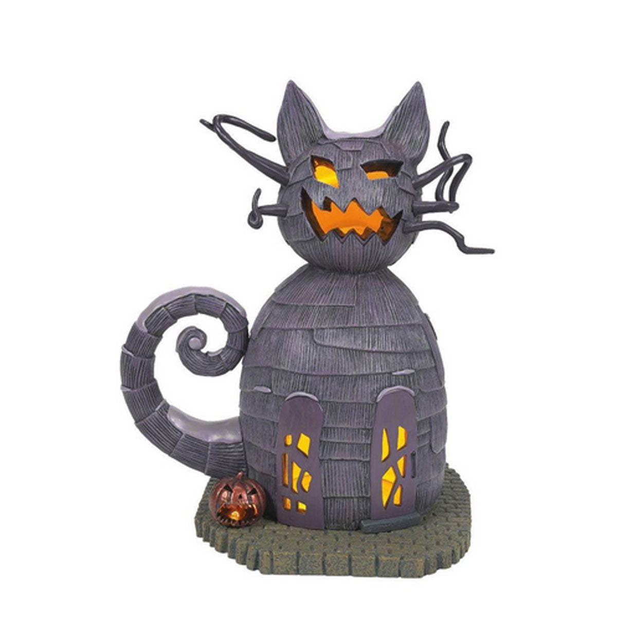 The Nightmare Before Christmas Village Cat House Statue