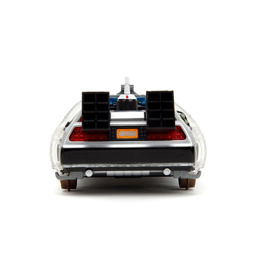 Hollywood Rides Back to the Future III Time Machine Rail Wheels 1:24 Die-Cast Metal Vehicle